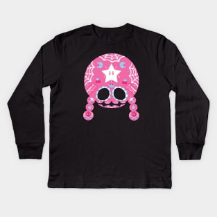 Dia De Muertos Toadette Kids Long Sleeve T-Shirt